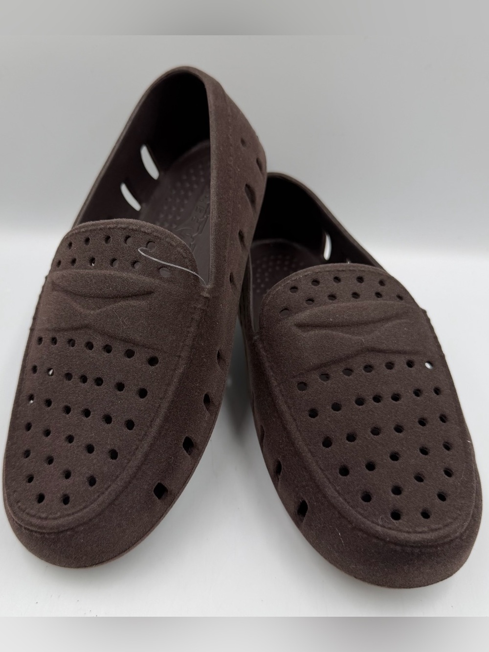 Floafers Kids Prodigy Driver Faux Suede Youth Size 4 Loafer Dark Brown Ltwt